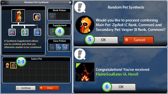 Best Anime MMORPG - Asda 2 - Pet Random Synthesis