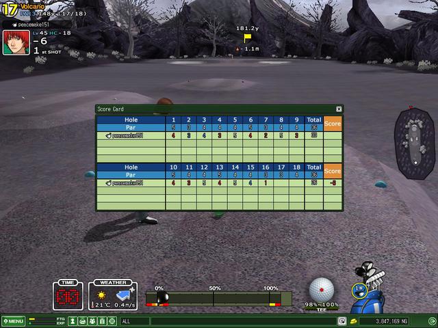 HIO on hole 16 of Volcano