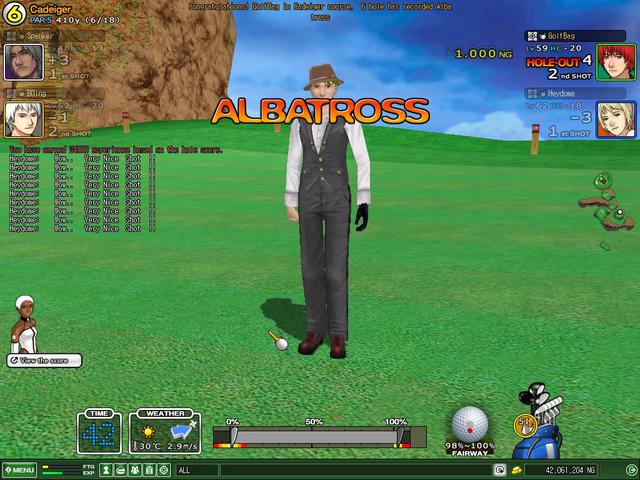 1st ever albatross cads hole 6