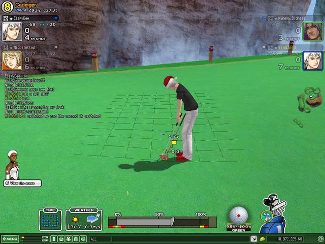 Jimmy tried stealing my putter..