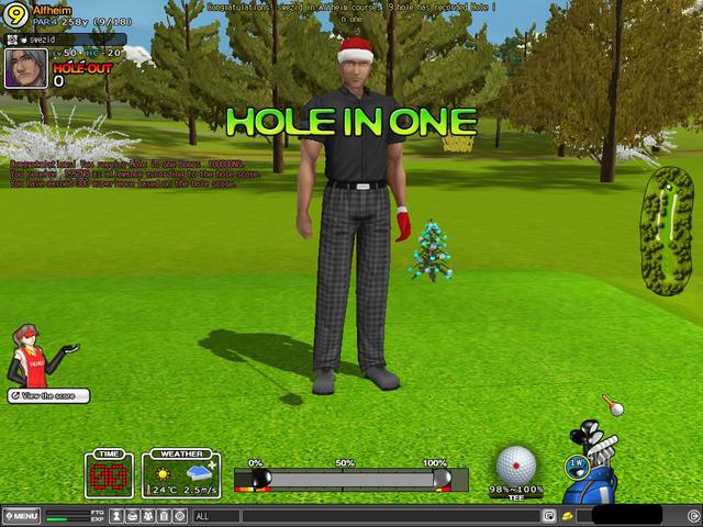 Hole In One on alf hole 9