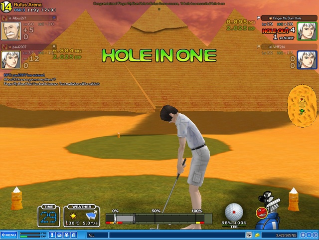 HIO with a putter