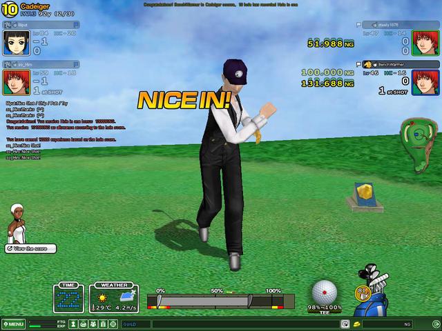 BenchWarmer HOLE IN ONE! Cad Hole 10