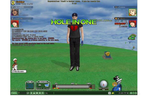 Tidus10 hio on hole 2 Cadeiger =)