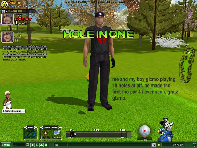 ME AND MY BOY GIZMO PLAYING 18 HOLES,FIRST PAR 4 HIO I SEEN,GRATZ BRO