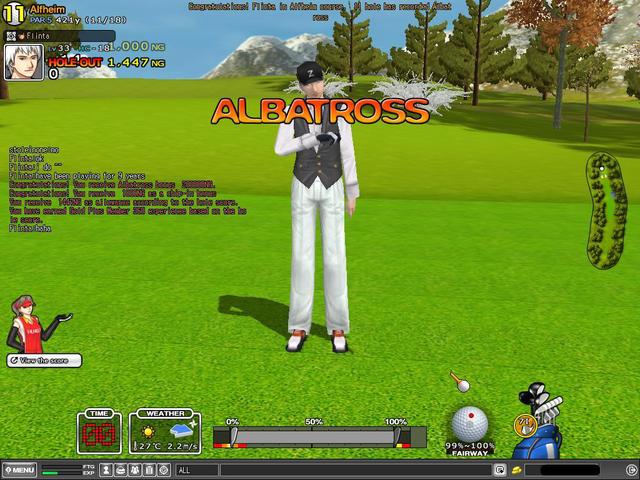 Albatross in hole 11 alf