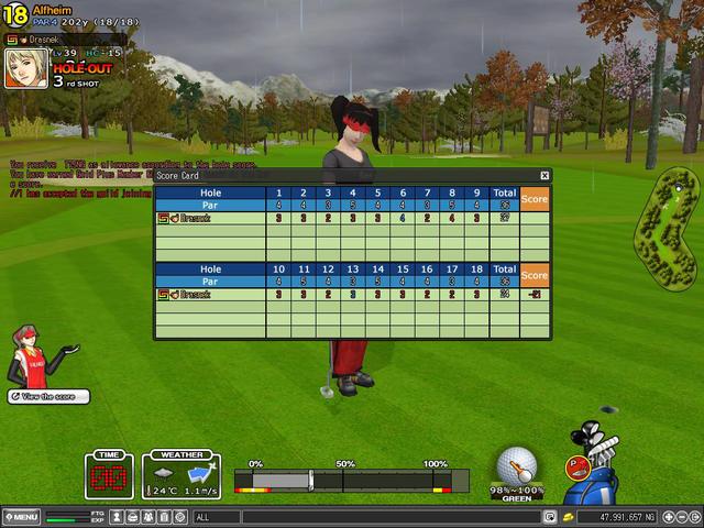 Not a bad score for an amateur