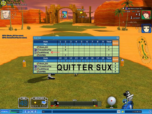 oneSHOTman:)  QUITTER