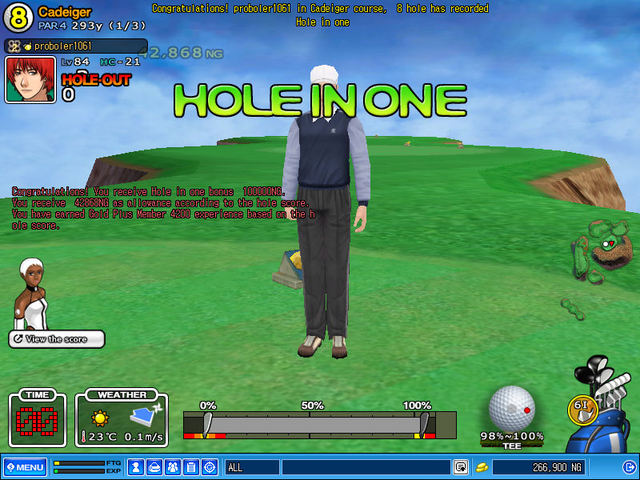 Hole in 1  on # 8 Cads