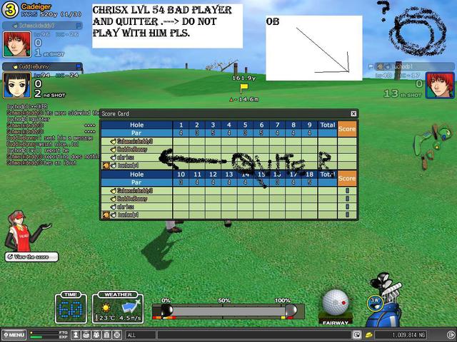 chrisx --> QUITTER..