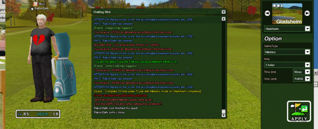 Quest Gladsheim under 72  Mastery