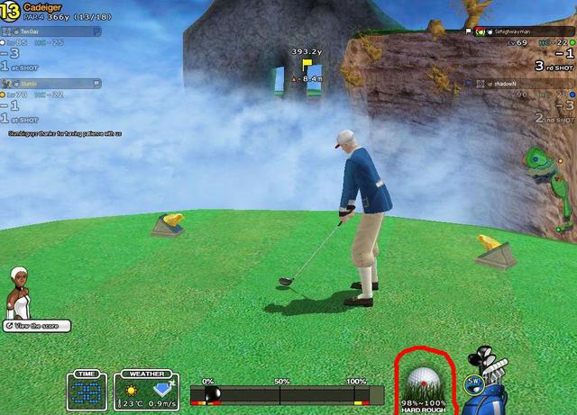 TEE SHOT from HARD ROUGH