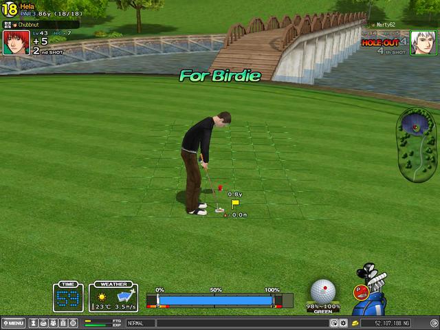 CHUBBNUTS 0.8 CTP on the 18th at Hela 5/9/08