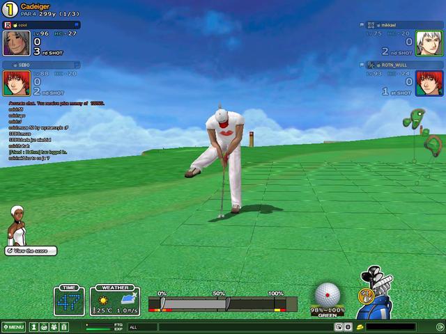 osiol    and his acrobatic putt ;)