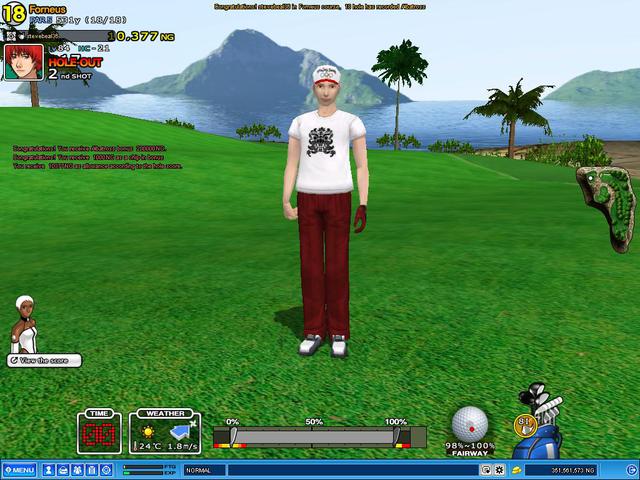 Alby on hole 18 Forneus on TP test and passed