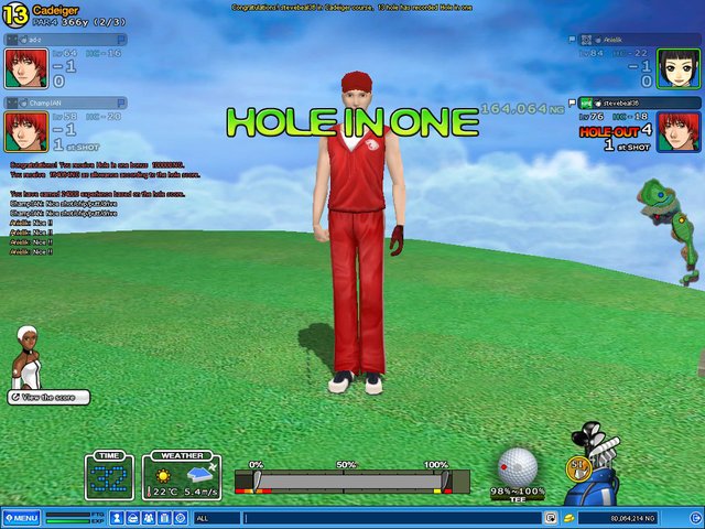 HIO on hole 13 Cad