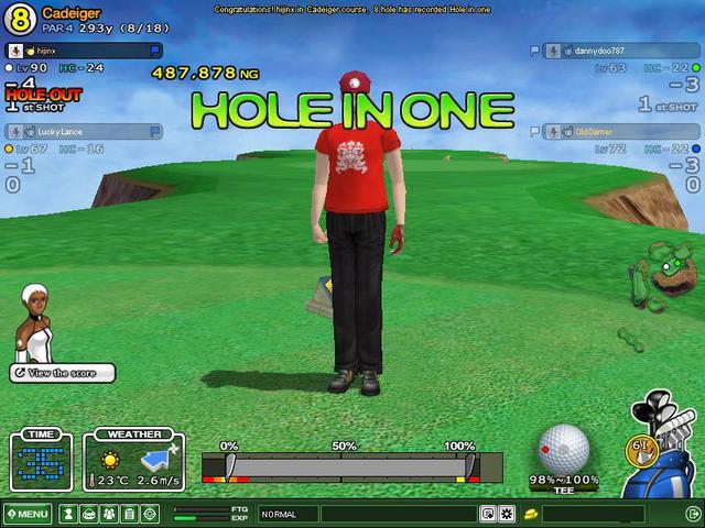hijinx HIO Cads hole 8