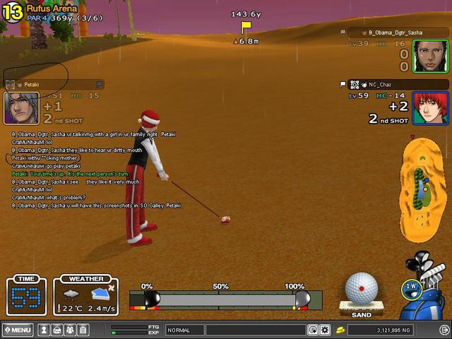 Petaki using BAD LANGUAGE with a girl (3 screenshots)