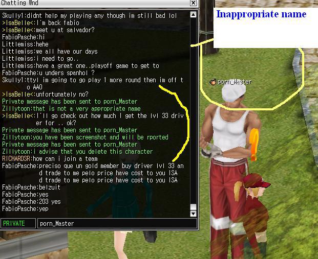 inappropriate character name