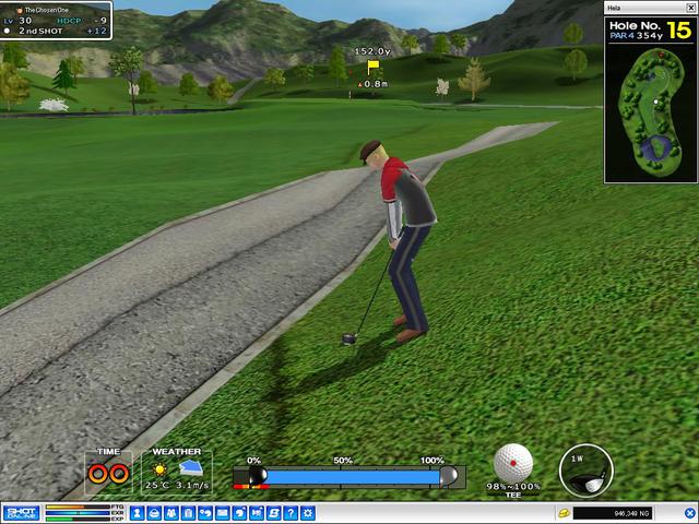 Taking a shot from O.B.