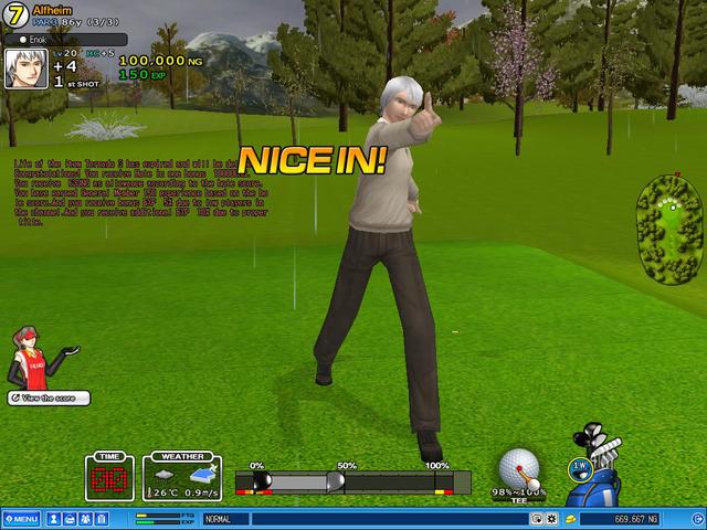 Oh My GOD!!! Hole in One, with tornado driver, with wind and rain!!!