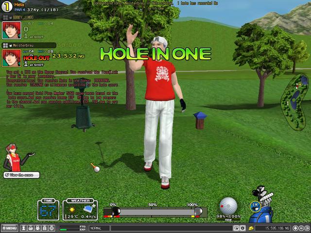 Hole in 1 on Hela #1 hole WT Hela