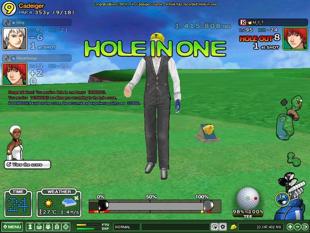 HIO hole 9 mastery cad  2x day