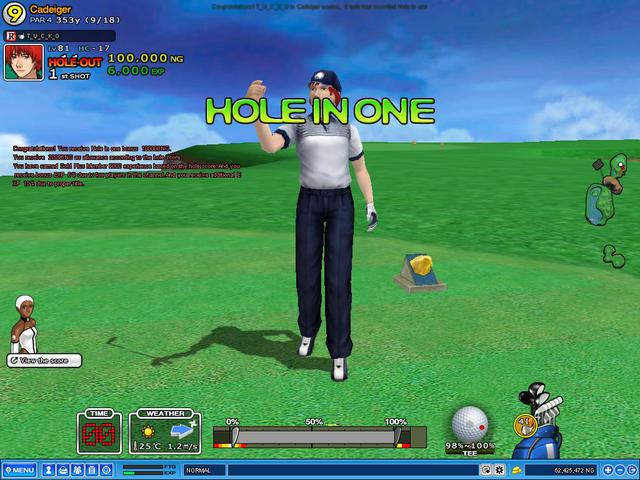 hole in one hole 9 cads 2 in 24hrs