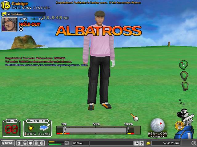 Alby  in Cad Hole 15 in Mastery