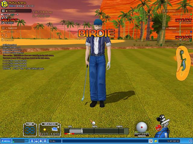 Birdie on Rufus 15th