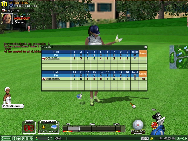 Good front9, baaaaaaad back9