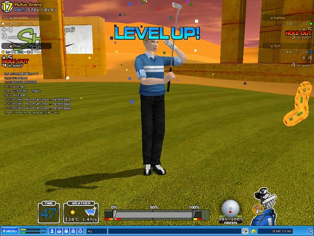 Go to the back of the tee!