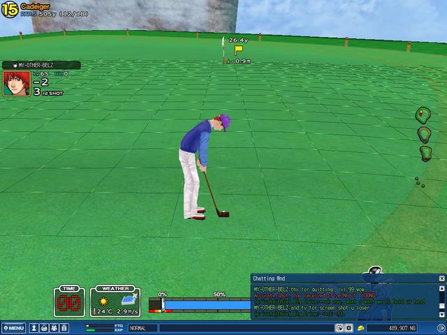 lvl 99 quitter and very rude from online golfers