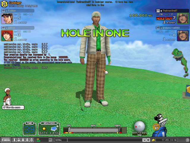 Frist par 4 HIO....Also in MASTERY..Whoot