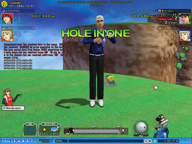 Finally HIO  on 18