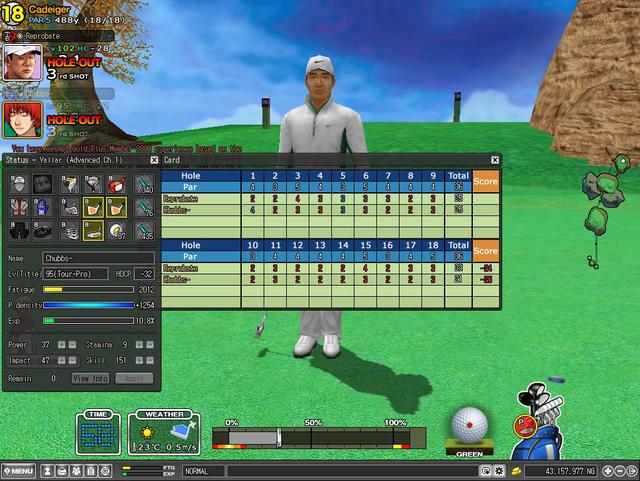 -26 Cadeiger with terrible front 9!!