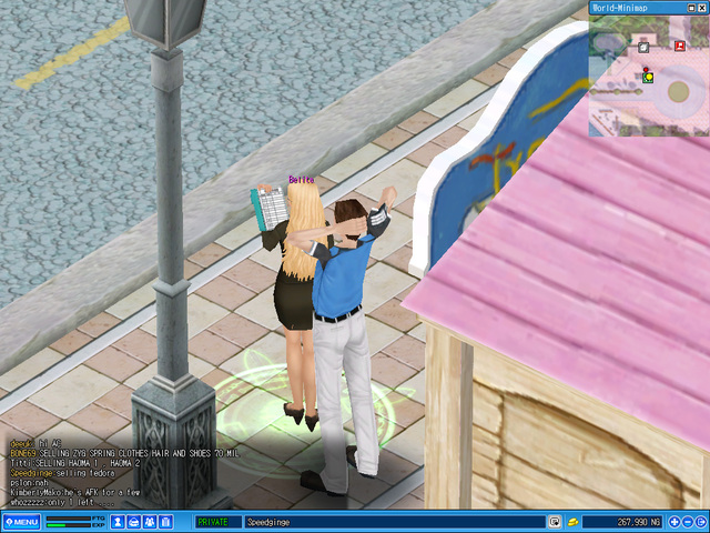 I like to hit Belita from behind.