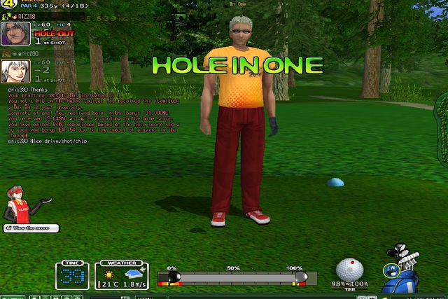 Hole In One in tournament