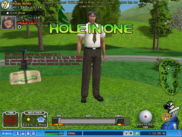 hole in 1 at level 5  haha just thought was kinda funny