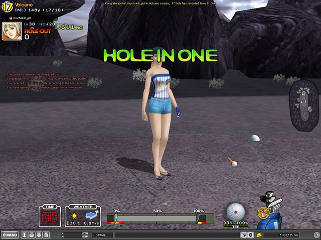 HIO volcano, hole 17 with noob ;)