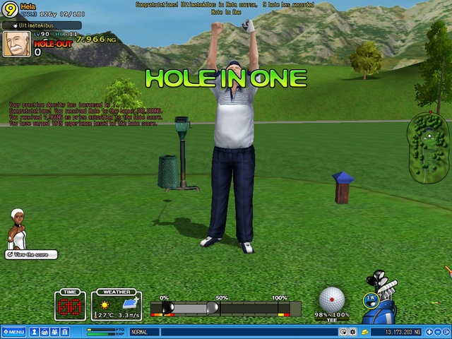 Hole 9 hela - 1w HIO