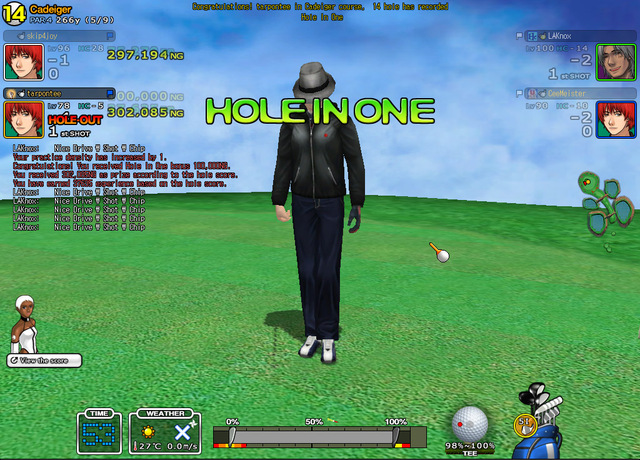 HIO on Cads hole 14