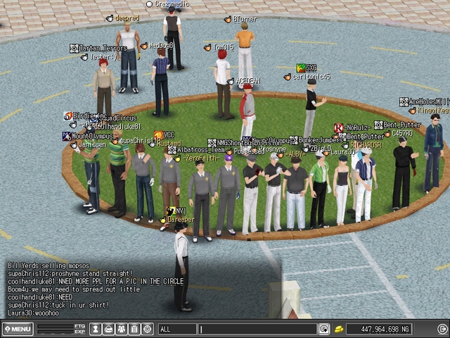 We got bored, So i got everyone to line up.