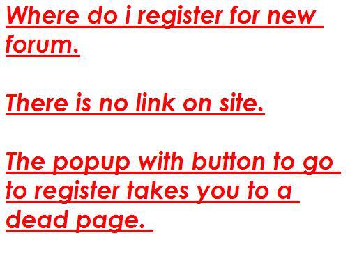 Forum registration