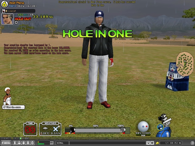 Abel in rain hole 6