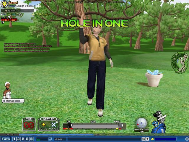 got lucky on hole 9 :)