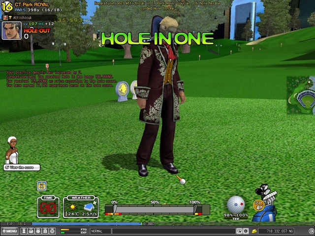 My first HIO on Par 5, Royal hole 16