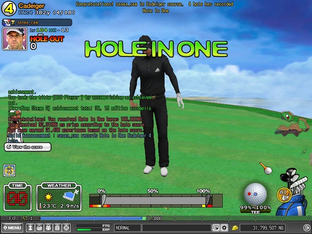 hole in one cadeiger