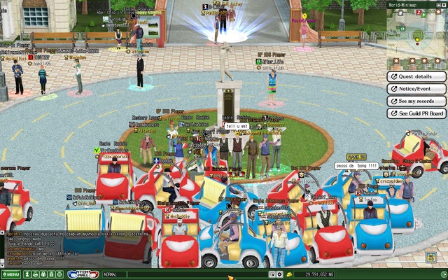 Last screenies / group shot in old square. 