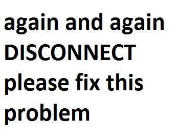 again DISCONNECT